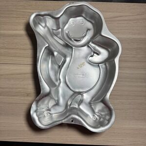 Vintage 1993 Wilton Barney & Friends Dinosaur Cake Pan Aluminum‎ Mold #2105